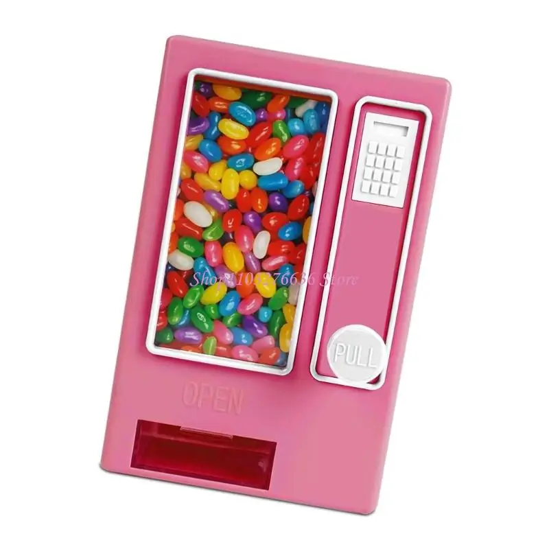R6FD Children Decorative Candy Plastic Treats Sweet Dispenser Candy Machine Toy For Kids Bedroom Decoration