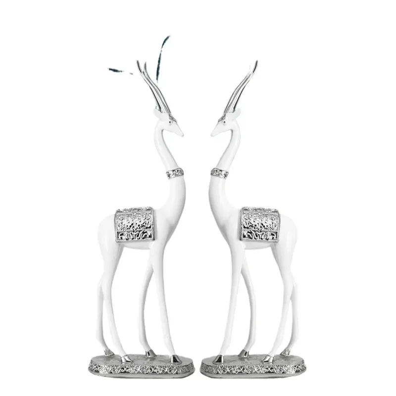 for Deer Ornament Crafts Modern Home Accessories Office Living Room TV Cabinet Decoration Wedding Gift Nordic Light Luxury