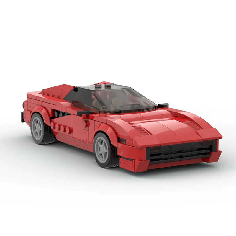 MOC Technical Car Ferraried Speed Champions F40 Stallone Enzo SF90 Pista Monza Daytona SP3 Supercar Sets Building Blocks Toys