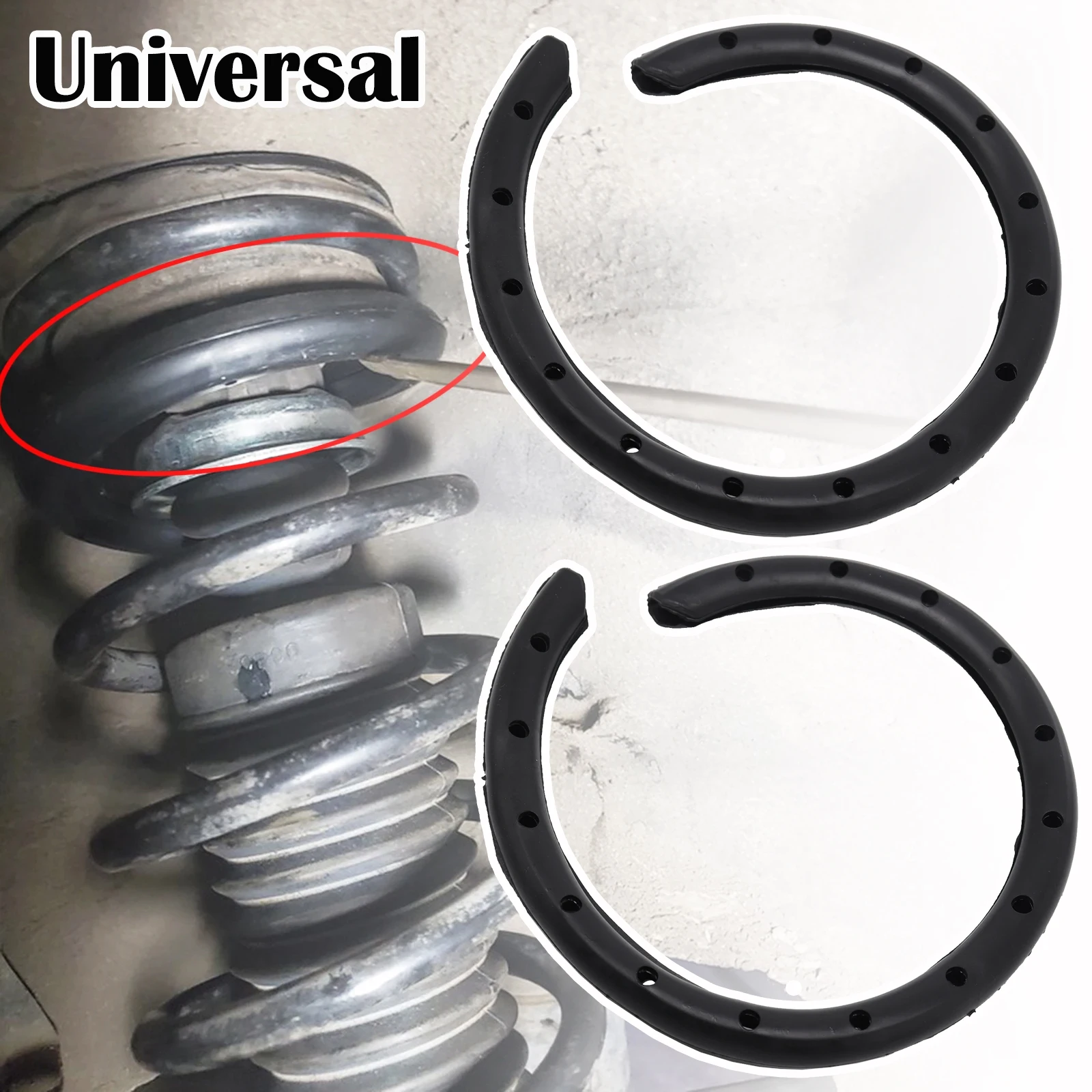 

Universal Coil Spring Silencer Insulator Rubber Sleeve Front Rear Lower Suspension Noise Reducer Protector For Car Suv Van Truck