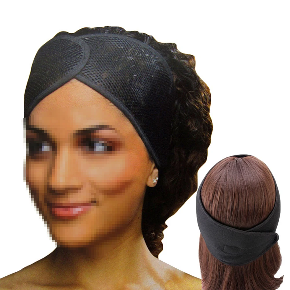 

Head Bands Net Headband Makeup Shower Adjustable Bath Women Face Washing Black Miss