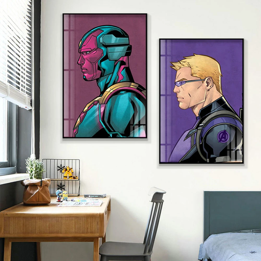 Marvel Legends Poster Spiderman Iron Man Captain America Avengers Canvas Painting Wall Art Gift Home Decoration Room Decor Cuadr view 4