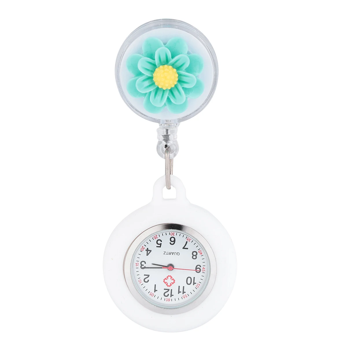 

Round Exquisite Silicone Hanging Watch Practical for Nurse Doctor Women Men Good Decor