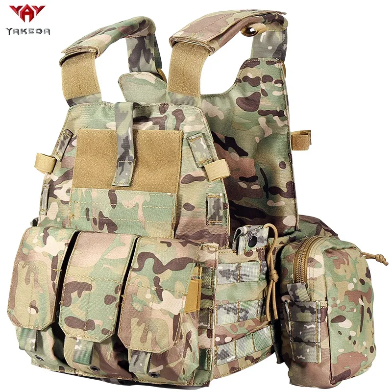 Yakeda Camouflage Molle Nylon Modular Vest Tactical Vests Outdoor Hunting 6094 Vests Men Clothes Vest