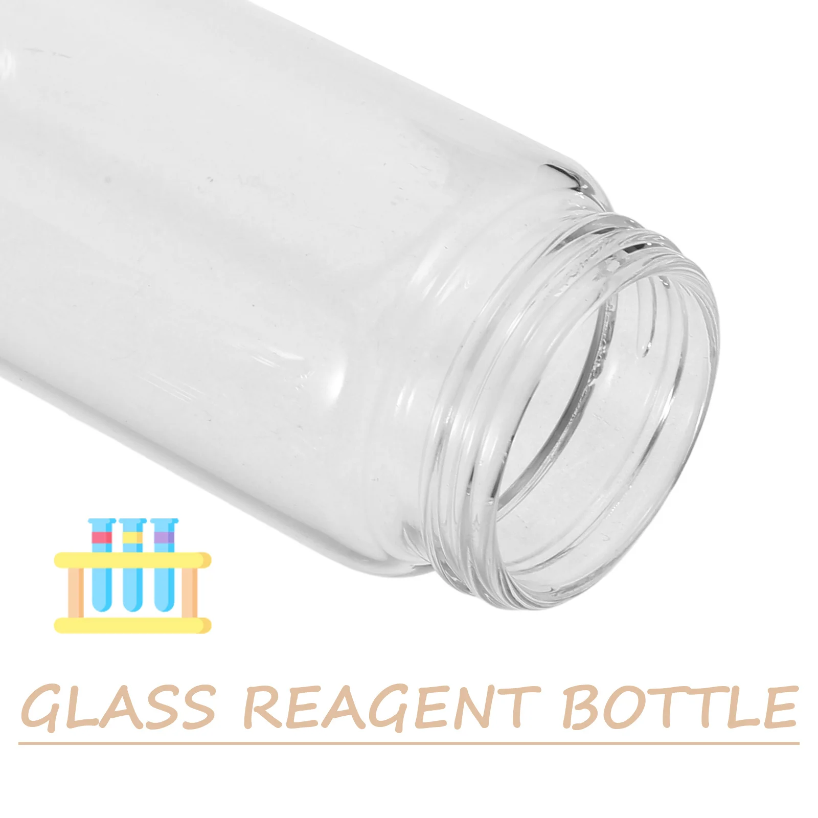 3 قطعة أنابيب اختبار زجاجية واضحة قوارير متعددة الحجم زجاجات مختومة مع قبعات حاويات متمنيا متعددة الاستخدامات أنابيب اختبار مانعة للتسرب #2