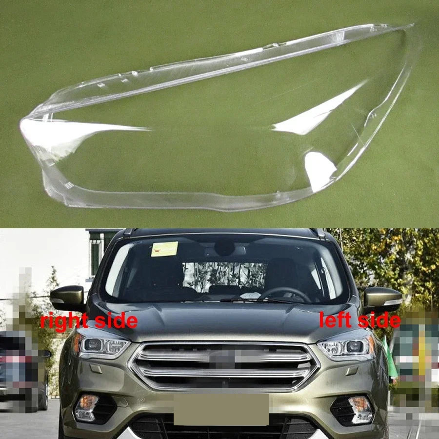 

For Kuga / Escape 2017 2018 2019 2020 Headlight Cover Transparent Headlamp Shell Lens Replace Original Lampshade Plexiglass