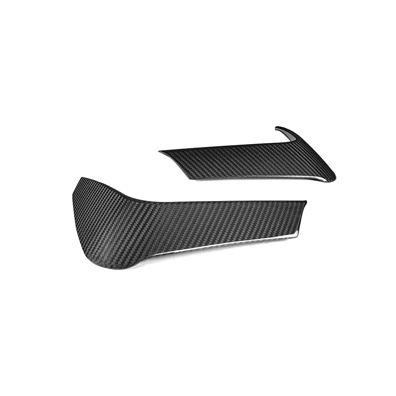 Real Dry Carbon Fiber Rear Bumper Decor For BMW F82 M4 F83 F80 M3 2014-2020 Rear Bumper Lip Splitters Flap Cupwings 2PCS