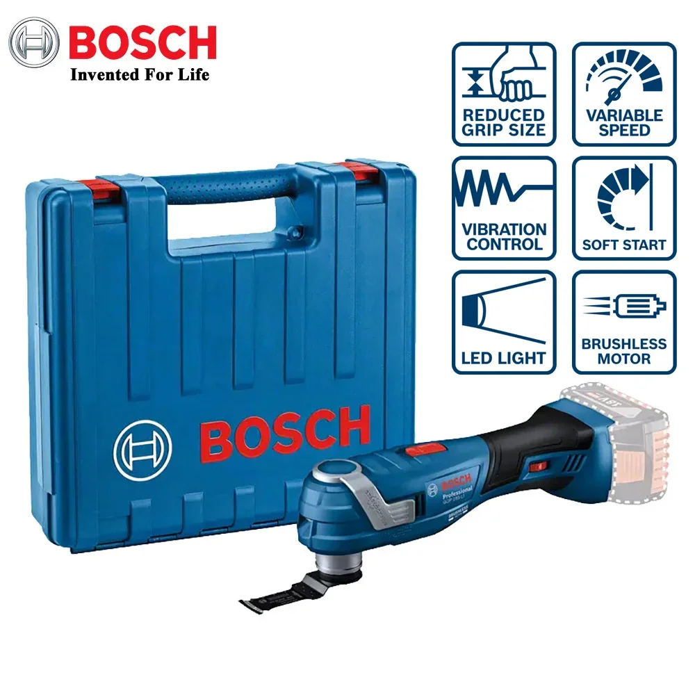 Bosch Cordless Oscillating Multi Tool GOP 185-LI Brushless Universal Treasure 18V Rechargeable Cutting Machine Power Tools