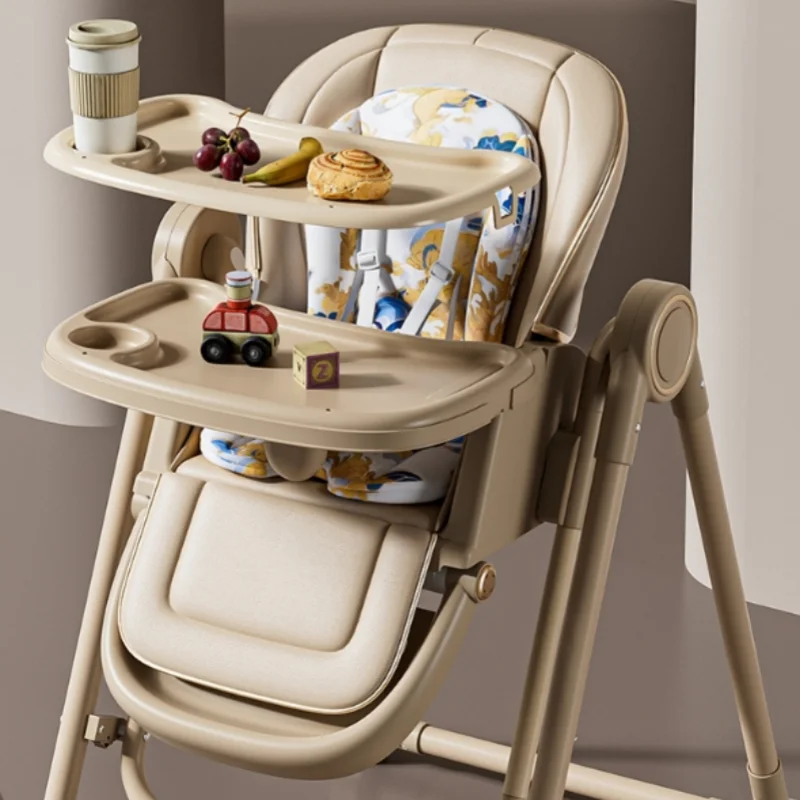 Chaise de salle à manger multifonctionnelle, pliante et secouante, pour bébé, avec réglage à plusieurs niveaux