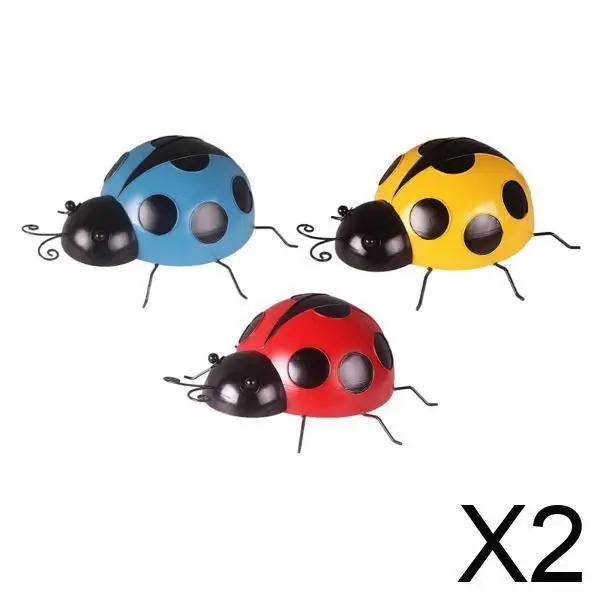 

2x 3pcs Metal Garden Decorations Spots, Room Decor for Kindergarten, Kids Children Room