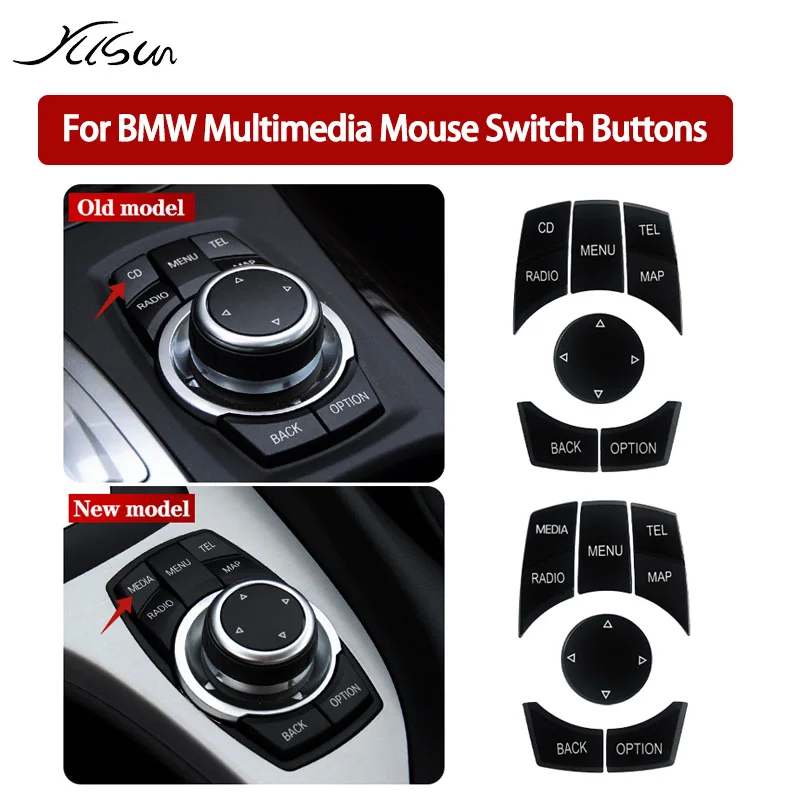 

Car Central Console Multimedia Menu Mouse Button Key Knob for BMW F20 F21 F22 F30 F34 F36 F10 F11 F31 F32 E61 F25 E87 E90 E70E92
