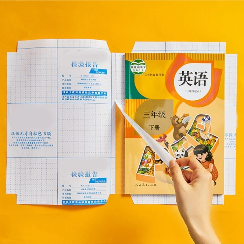 30 folhas diamante padrão livro caso protetor caderno capa livro transparente