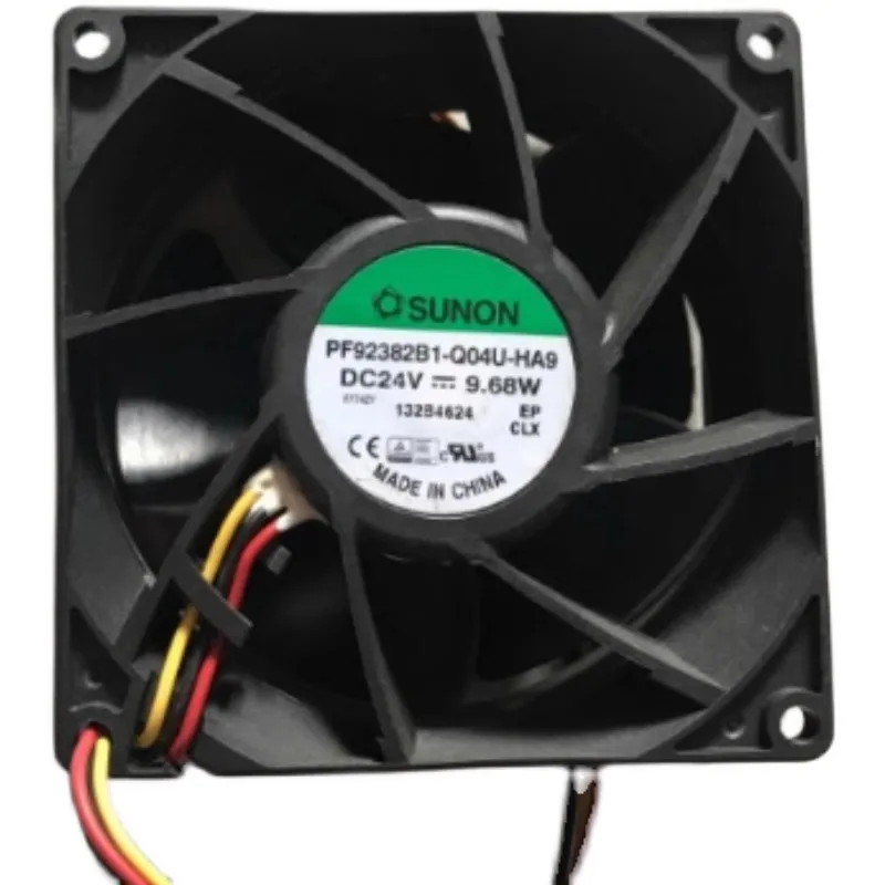New Cooler Fan for SUNON PF92382B1-Q04U-HA9 24V 3-wire 9.68W 9038 Frequency Converter Fan 90*90*38MM