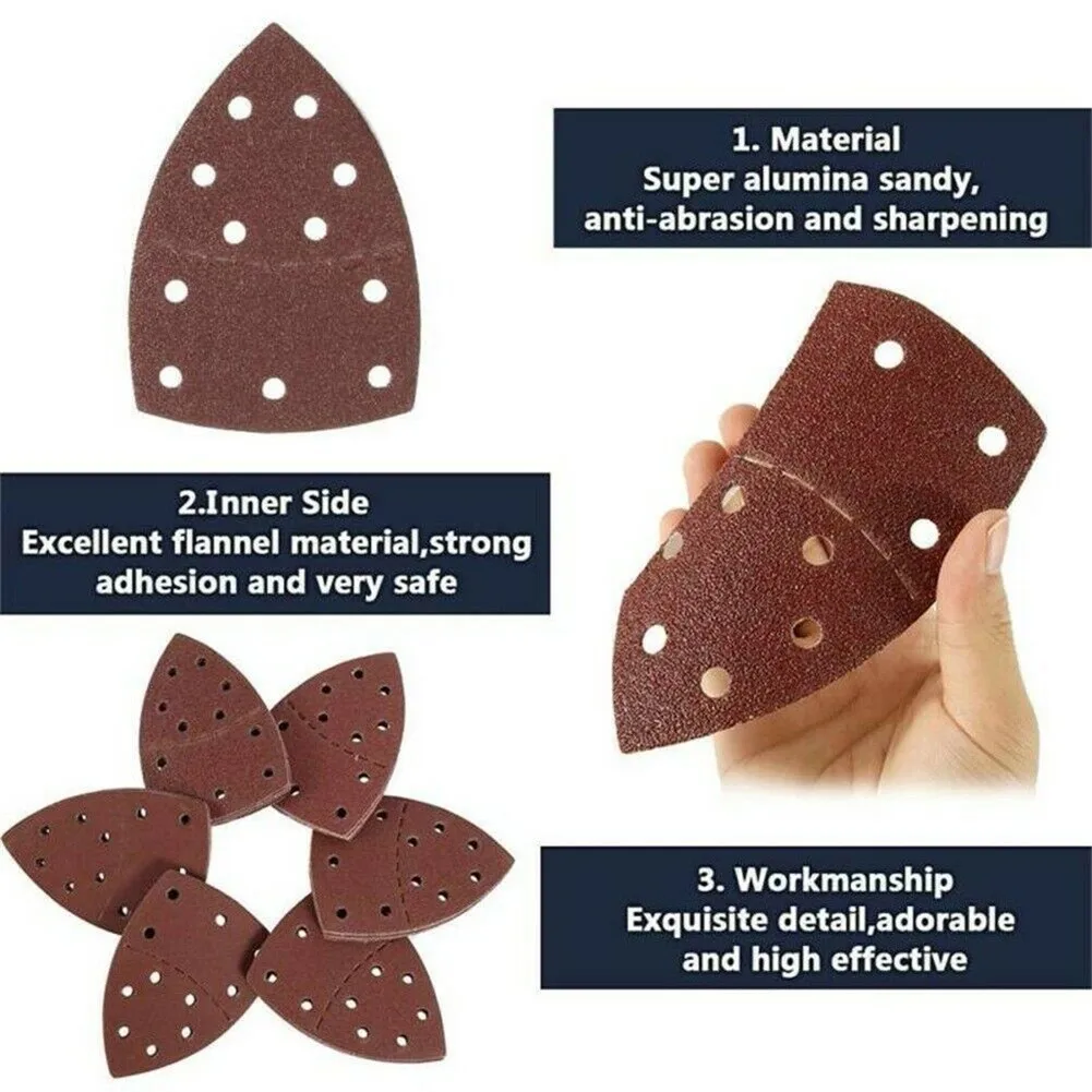 

Efficient Removal of Scratches and Imperfections 20pcs Abrasive Sanding Sheets for Bosch PSM 100A Detail Palm Sander 602000