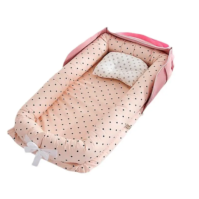 

Baby Sleep Lounger Soft Crib Baby Lounger Nest Breathable Baby Floor Seat Cover Newborn Lounger Cover Baby Shower Gifts For 0-12