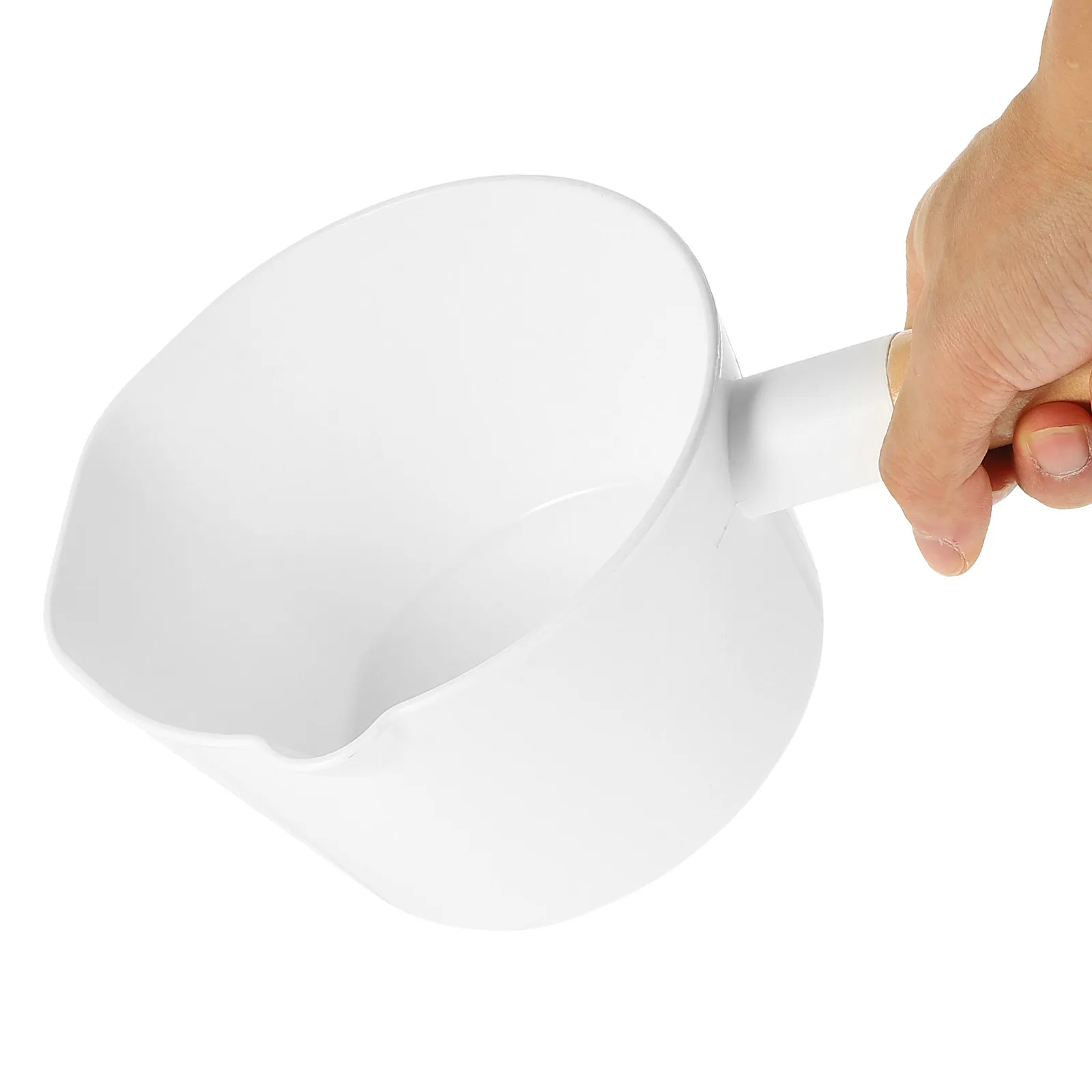 

Plastic Scoop Water Scooper with Long Handle Soup Ladle Home Accessories Bamboo Bailer Shower Cup Wood