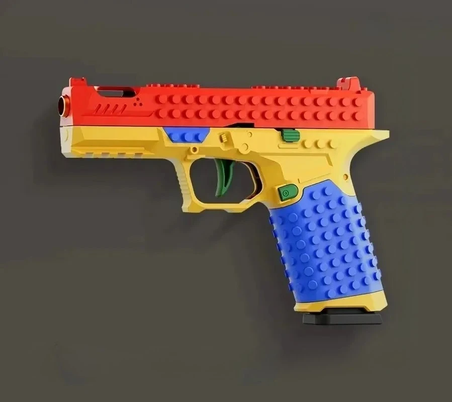 SIG17 Pistol Continuous Firing Toy Gun Shell Throwing Airsoft Blowback Empty Hanging Outdoor Weapon for Boys Adult