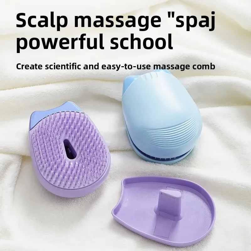 Pettine portatile per artigli di gatto Spazzola per acconciature antistatica Massaggio Prevenzione dei nodi del cuoio capelluto Strumento professionale per salone da viaggio