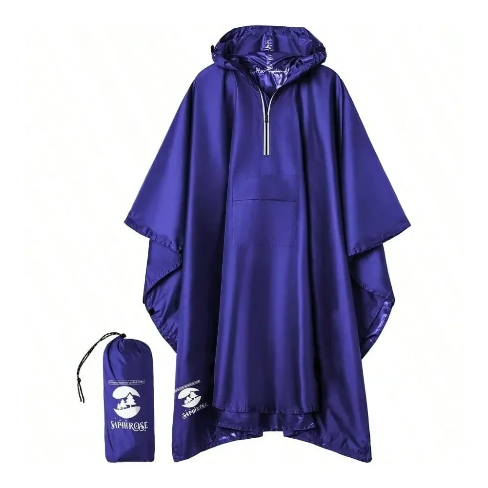 

Rain Poncho Waterproof Raincoat Men Women Adults