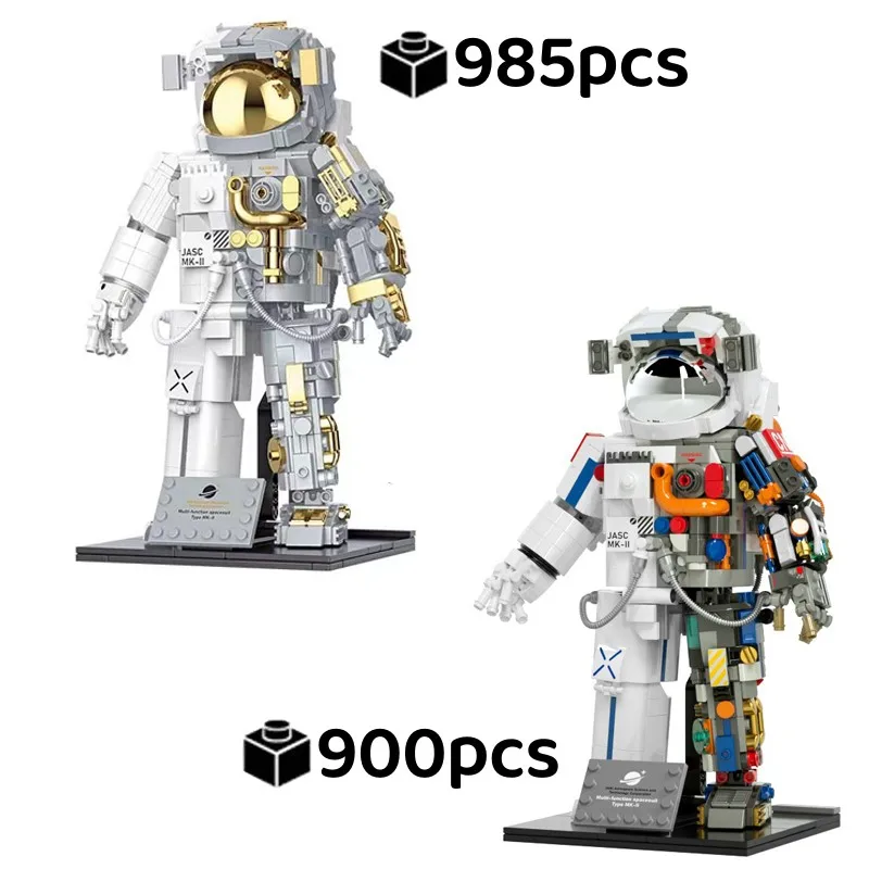 Space Astronauts Building Blocks Spaceman Exploring Robot Adventure Model Action Figure Bricks Educational Assembly Toy Kid Gift