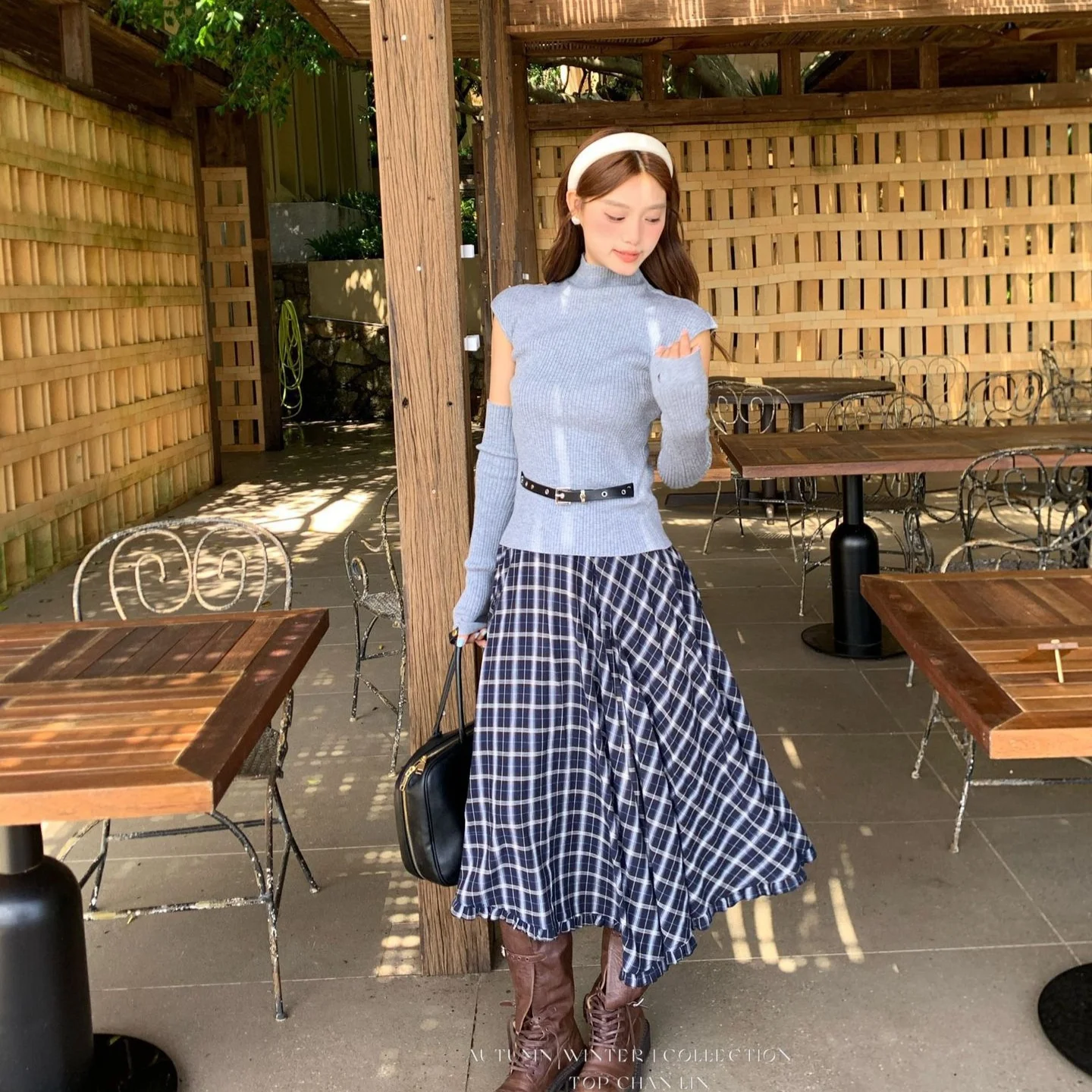 取り外し可能な袖ニットセーター女性ロングトップ秋メタリックニットウェアドロップショルダークロップドスナップボタンナイトクラブパーティー