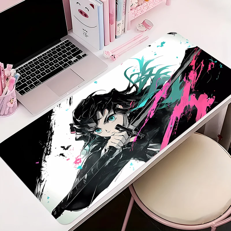 

Настольный коврик, ковер, аксессуары для стола, ноутбук, геймер, D-demon Slayer Tokitou Muichirou, коврик для мыши, коврик для мыши, офисный коврик для мыши