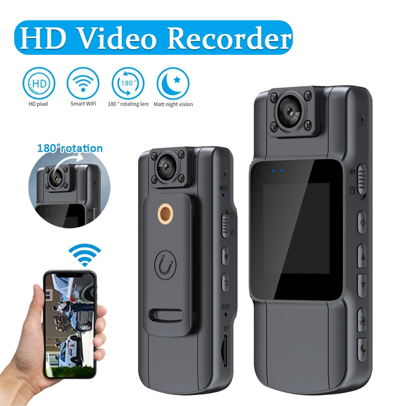 High definition camera mini DV camera Law enforcement recorder wireless WiFi hotspot outdoor sports and bicycle driving recorder