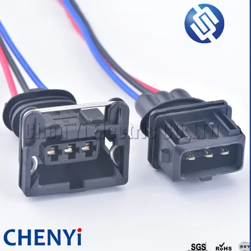 3 pines 282191 -1 282729 -1 Conector de inyector de combustible impermeable EFI EV1 Conector de temporizador de alimentación de coche Enchufe del sensor 1- 962581 -1 con alambre