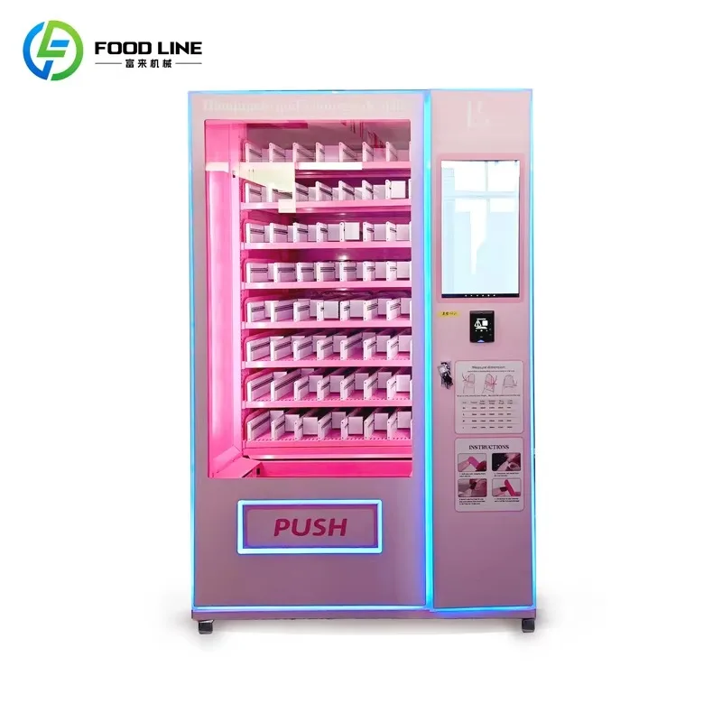 Interactive Beauty Vending Machine with Digital Screen Self-Service Cosmetic Kiosk for Retail Environments High Capacity Storage