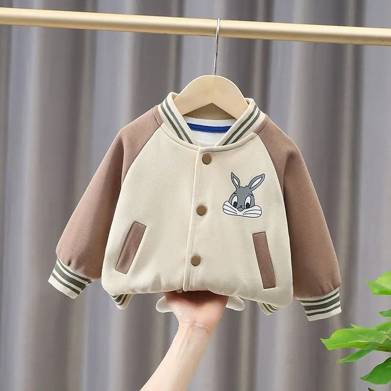 Baby Coat Spring and Autumn 2024 New Boys and Girls\' Casual Jacket Children\'s Fashionable Baseball Fashion