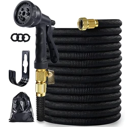 Garden Water Hose Expandable Double Metal Connector High Pressure Pvc Reel Magic Water Pipes for Garden Farm Irrigation Car Wash