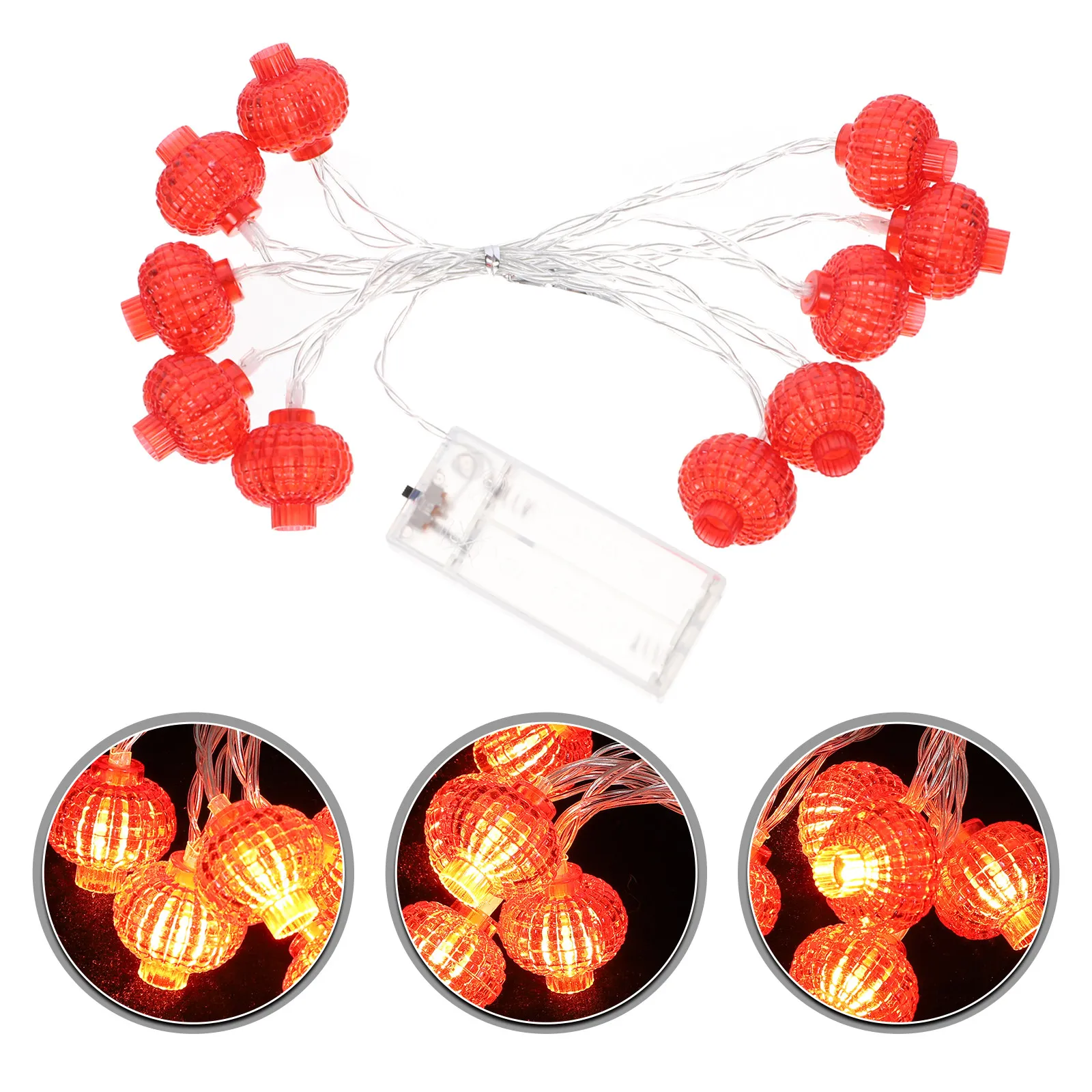 

1 шт. Премиум-гирлянда с красными фонариками для декора двора, балкона, магазина, украшения к Весеннему фестивалю, декоративное освещение