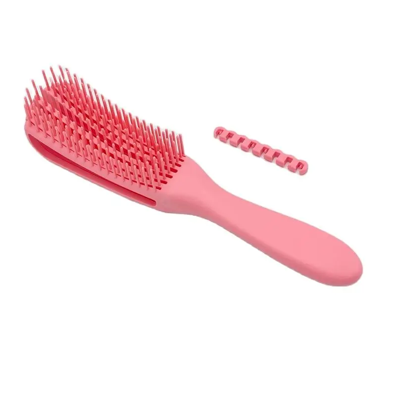 Brosse à cheveux pieuvre avec fonction de massage du cuir chevelu, poignées, cheveux bouclés ou secs, utilisation domestique ou barbier