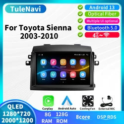 2K Screen For Toyota Sienna 2 XL20 2003 2004 2005 2006 2007 2008 2009 2010 Car Radio Multimedia Player GPS Navi Android Auto