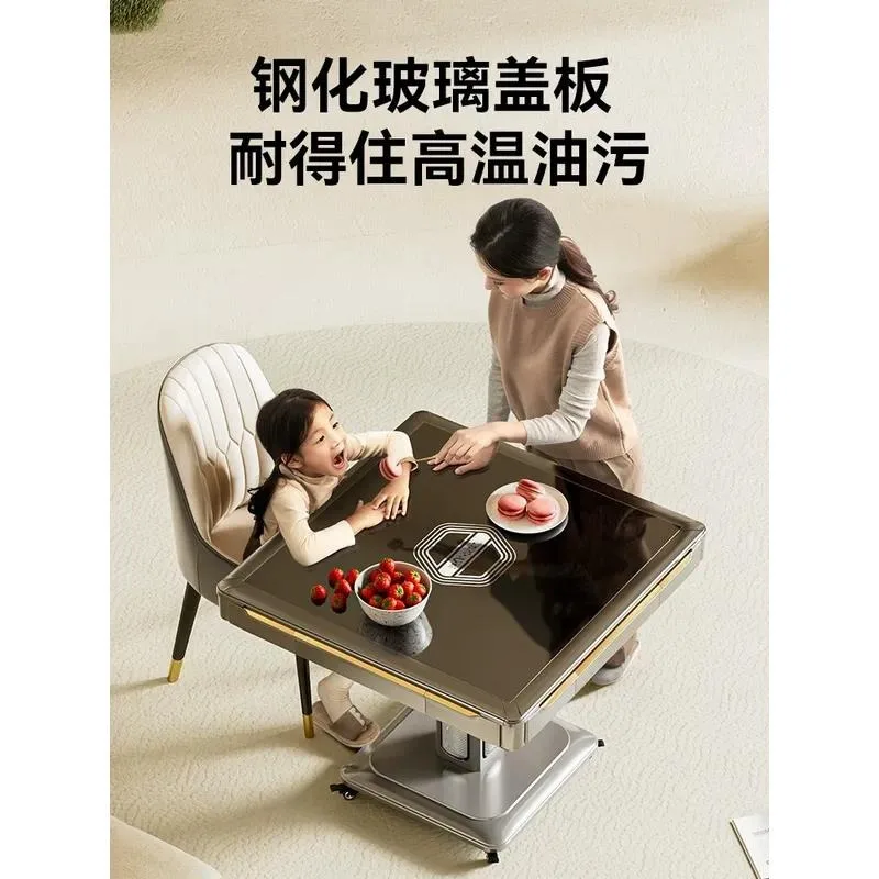 LLY roller coaster mahjong machine, fully automatic household foldable electric mahjong table,