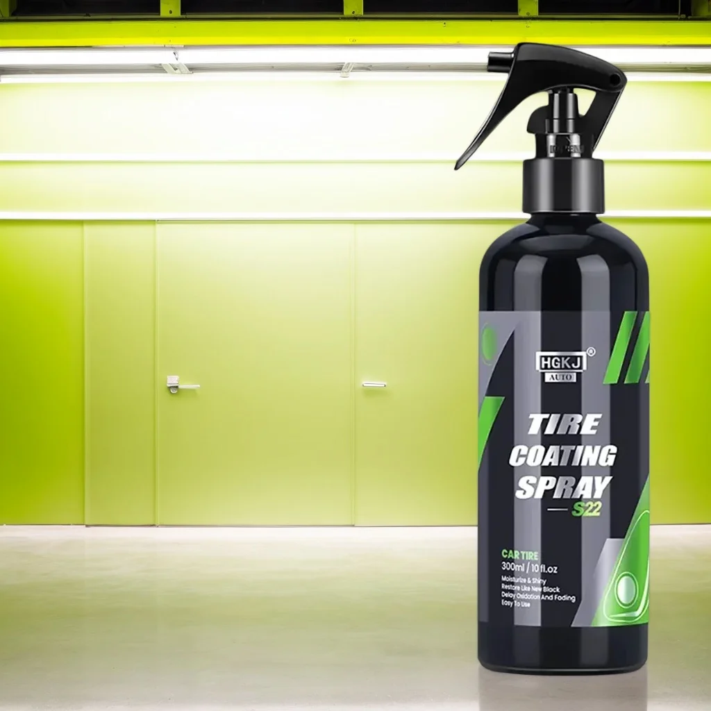 

Блеск для автомобильных шин HGKJ S22, спрей для покрытия шин, гидрофобный герметик, воск для ухода за колесами автомобиля, черный блеск, химический наполнитель