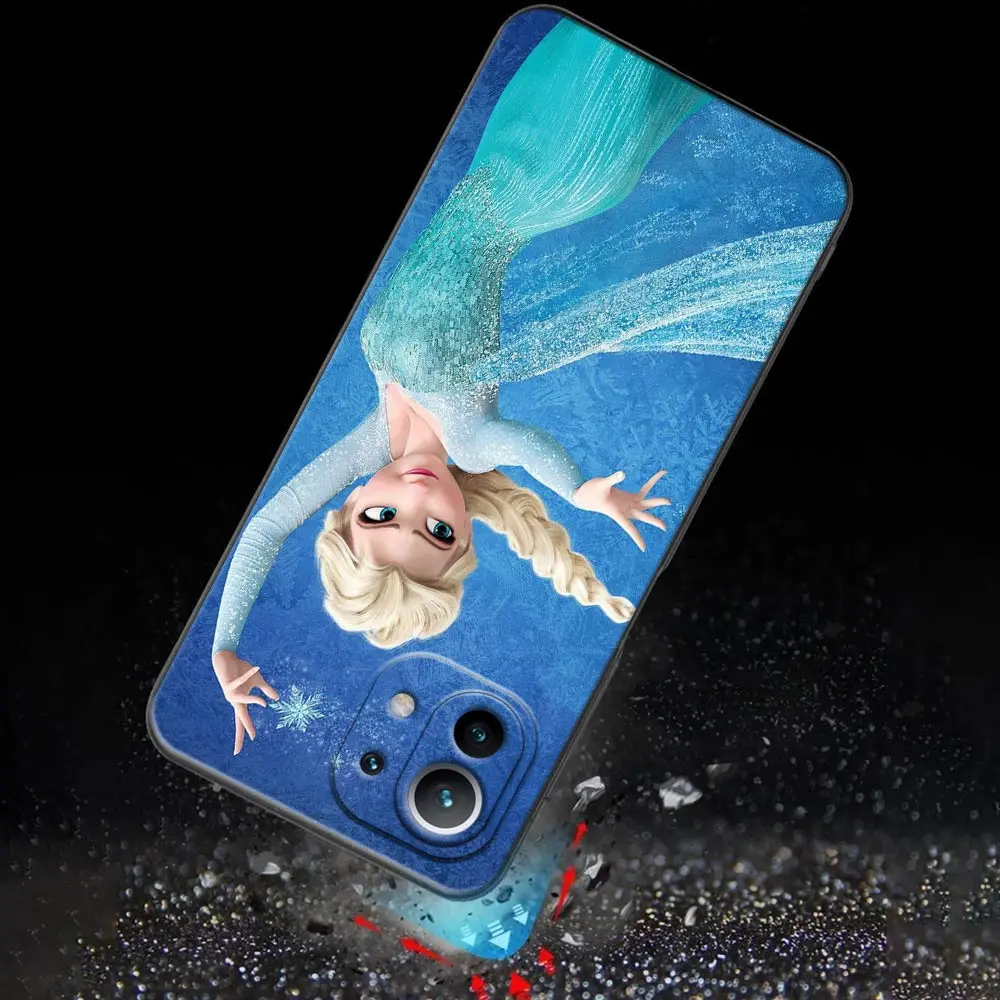 Cartoon Queen Elsa Frozen Princess For Xiaomi 11 Lite 5G NE Cases 11T 11 12 Lite 12T 13 13T Poco X3 NFC F3 M3 M4 X4 X5 Pro Cover