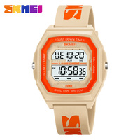 SKMEI  Men Fashion Digital Sport Electronic Watches 5Bar Waterproof Stopwatch Countdown Wristwatches Clock For Women Reloj Hombr