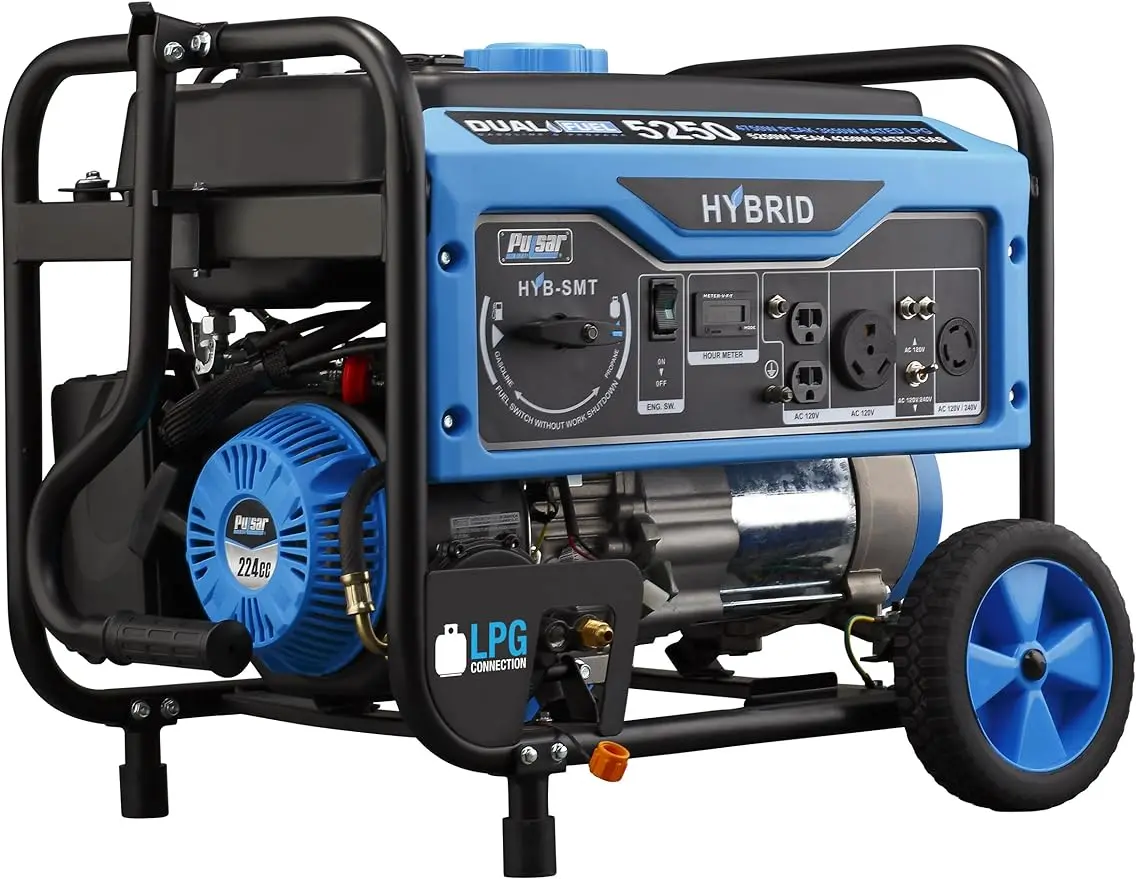 

5,250W Dual Fuel Portable Generator with Switch and Go Technology, PG5250B