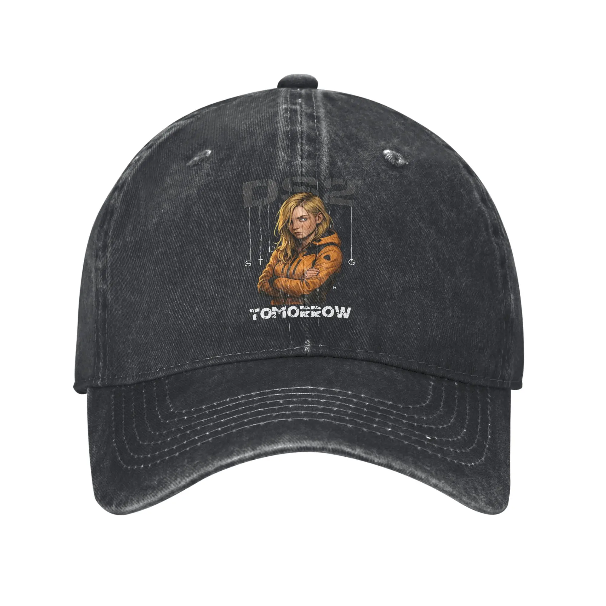 

Vintage Death Stranding 2 Tomorrow Baseball Caps Men Women Distressed Denim Washed Sun Cap Outdoor Summer Adjustable Caps Hat