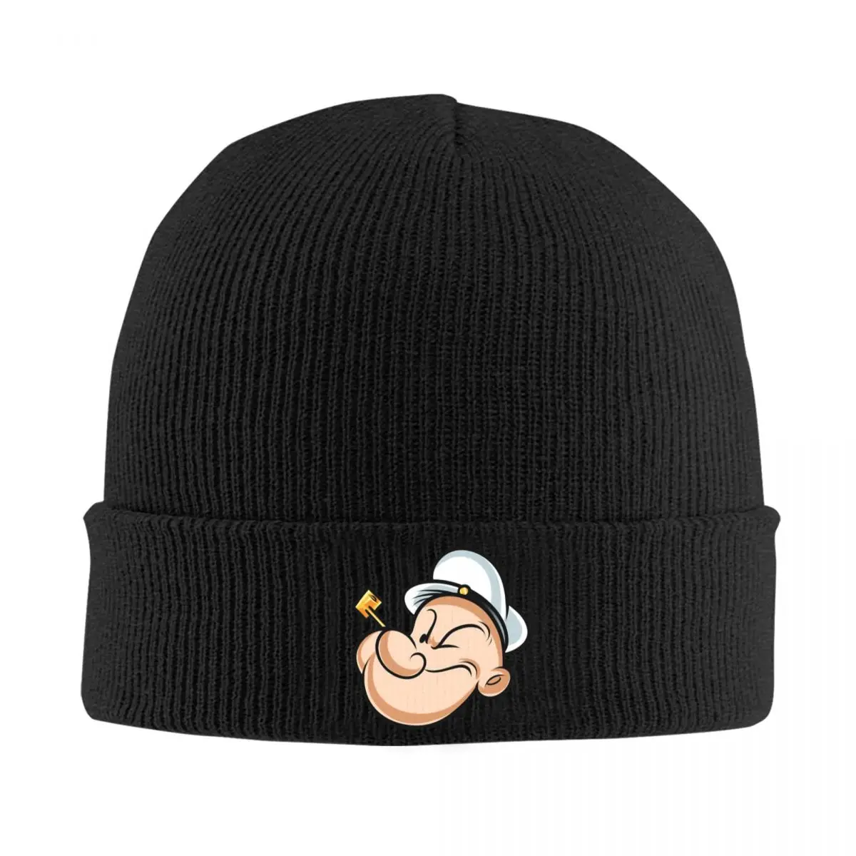 POPEYE THE SAILOR MAN Warm Knitted Cap Fashion Bonnet Hat Autumn Winter Outdoor Beanies Hats for Unisex Adult