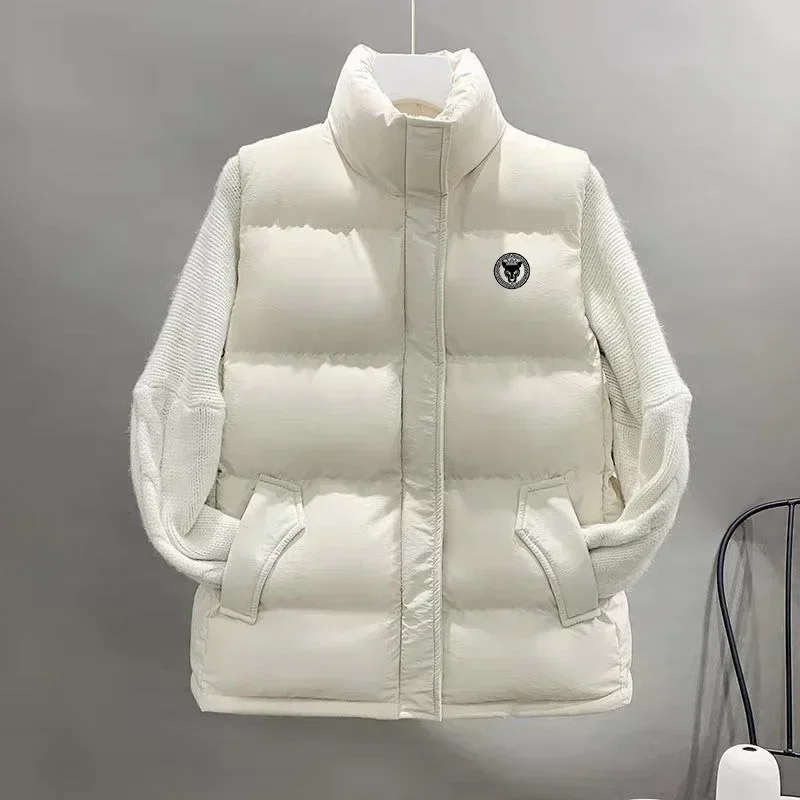 New Golf Jacket Women's Golf Wear 2024 Winter Golf Women's Clothing Casual Down Cotton Tennis Coat Windbreak Golf Vest