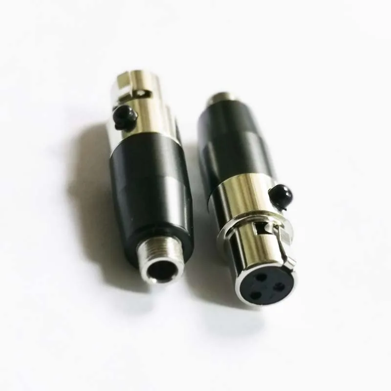 2pcs/lot KL Mini Xlr  Female to 3.5mm stereo Jack female Audio Adapter