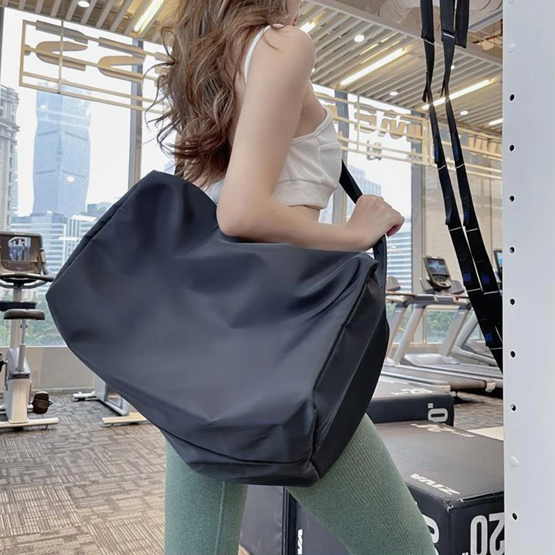 Hochwertige Umhängetasche für Damen, große Kapazität, Sporttasche, Schule, Studenten, Büchertaschen, Handtaschen, lässig, Fitnessstudio, Hobo-Tasche