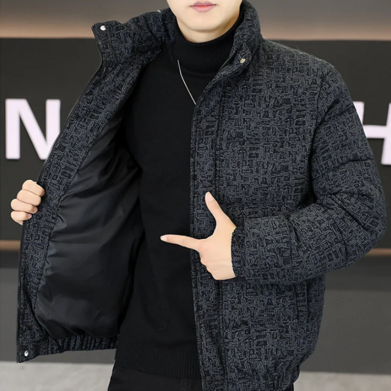 

Winter Men's Cotton Jacket, Fashionable and Versatile, Stylish Men's Casual Fashion Cotton Clothing, Warm Outerwear