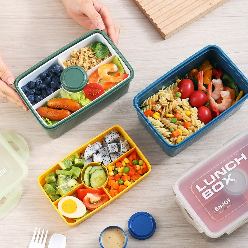 

Sealed Japanese-Style Microwave Lunch Box for Office Workers - The Perfect Solution for a Delicious and Convenient Meal"Are you