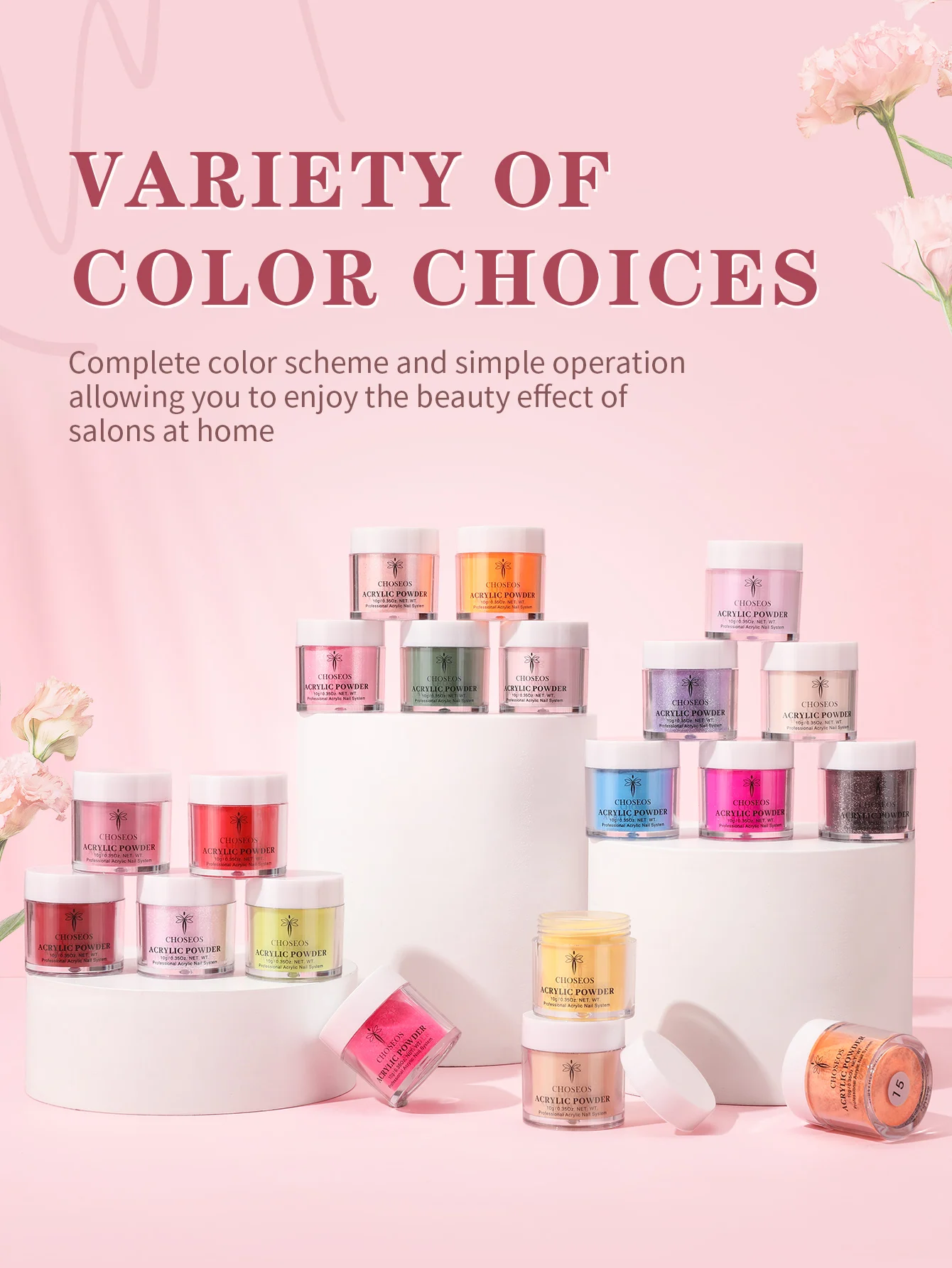 20 color crystal nail powder set, Macron color, Mother's Day, Halloween, Easter, Christmas, Valentine's Day premium gift