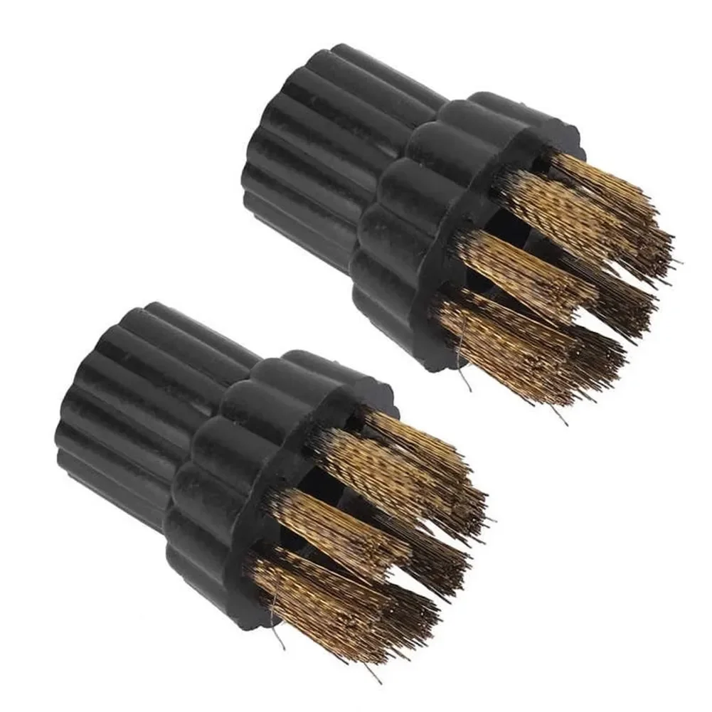 2pcs Steam Cleaner Brass Brush Head Replacement Parts Fit For Steam Mop Household Cleaning Machine Accessories