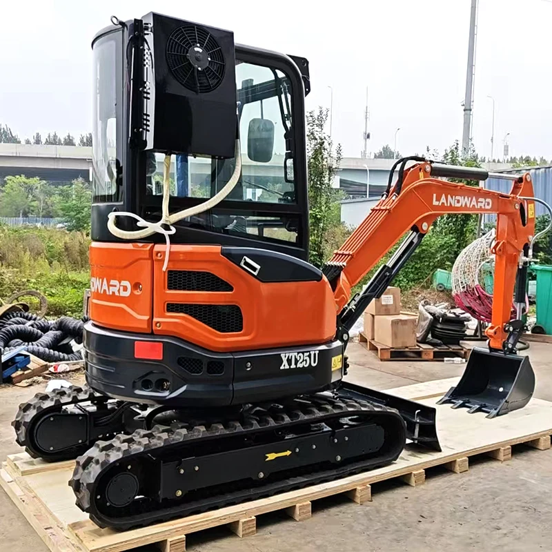 

China hot selling excavators 2.5 tons mini excavator XT25U Euro5 multifunctional crawler mini excavator 2 tons digger customized