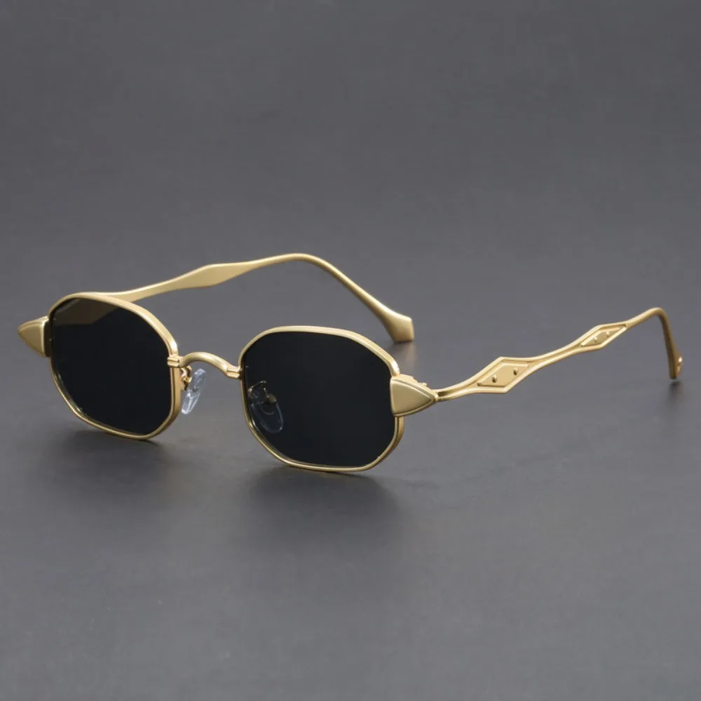

Narrow fashion glasses for Men Fashion Rectangle for Women Metal Decorative Glasses Trendy Luxury Brand Classic shades New 2025
